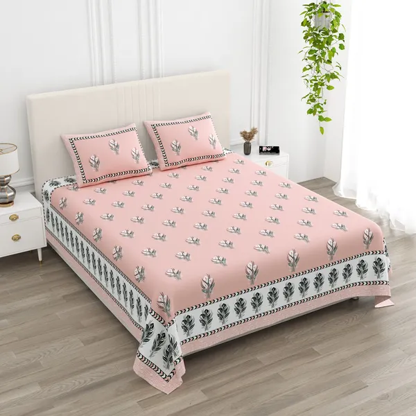 Pink_100%_Cotton_Luxury_Printed_Cotton_Double__BedsheetKing_Size_Rose_Pink_(108X108_Inches)