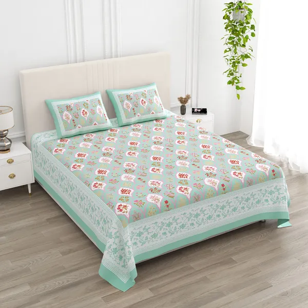 Green_100%_Cotton_Premium_Printed_Cotton_Double__Bedsheet_King_Size_(108X108_Inches)