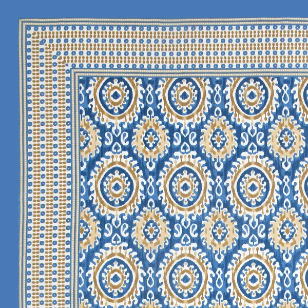 Blue_100%_Cotton_Ethnic_Ikat_Print_King_Size_Cotton_Double__BedsheetBlue_Color_(108X108_Inches)
