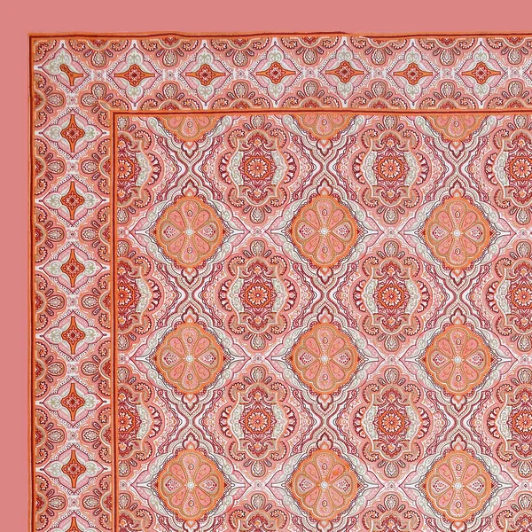 Pink_100%_Cotton_Modern_Ikat_Print_Cotton_Double_Bedsheet_King_Size_Peach_Color_(108X108_Inches)
