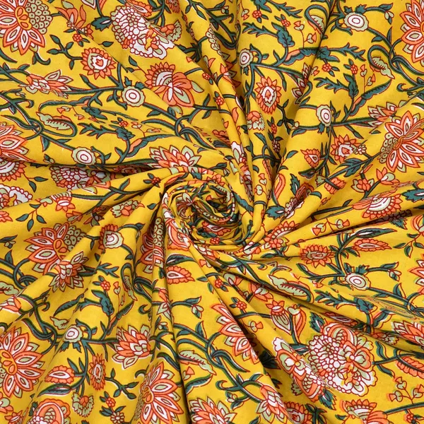 Yellow_100%_Cotton_Yellow_Elegant_Printed_Cotton_Double__BedsheetKing_Size_(108X108_Inches)