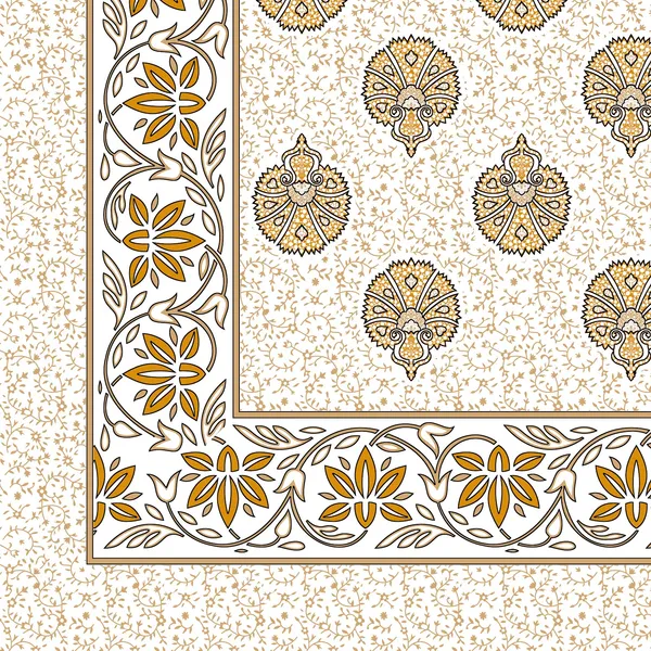 Brown_100%_Cotton_Peach_Jaipuri_Print_King_Size_Cotton_Double-Bedsheet_With_Pillow
