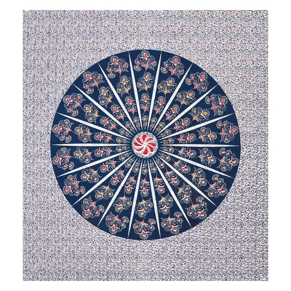 Blue_100%_Cotton_Designer_Cotton_Double__BedsheetKing_Size_With_Pillow_Covers_(108X108_Inches)