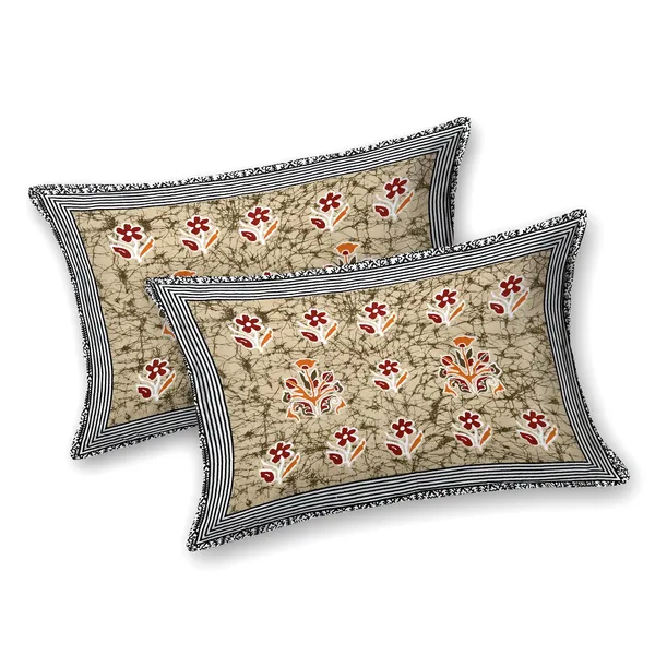 Yellow_100%_Cotton_King_Size_Cotton_Double__BedsheetWith_Pillow_Covers_(108X108_Inches)