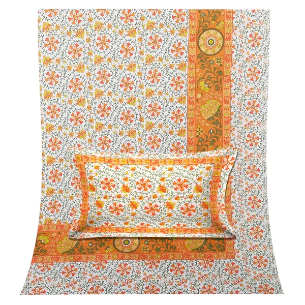 Yellow_100%_Cotton_Mustard_Yellow_Elegant_Cotton_Double__BedsheetKing_Size_With_Pillow_Covers_(108X108_Inches)