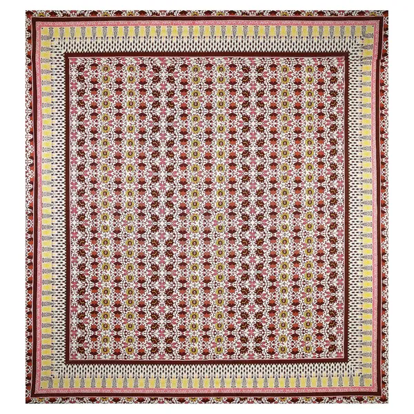 Maroon_100%_Cotton_Designer_Cotton_Double__BedsheetKing_Size_With_Pillow_Covers_(108X108_Inches)