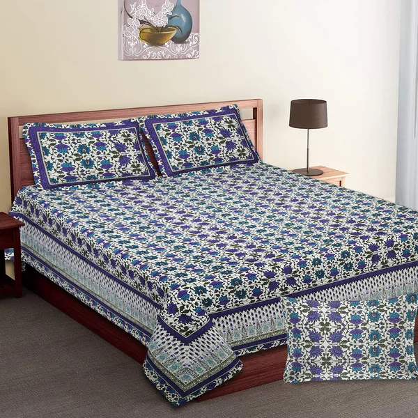 Blue_100%_Cotton_Luxury_Printed_Cotton_Double__BedsheetKing_Size_(108X108_Inches)