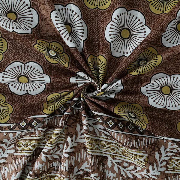 Brown_100%_Cotton_Brown_And_Mustard_Floral_Print_King_Size_Cotton_Double__BedsheetWith_Pillow_Covers_(108X108_Inches)