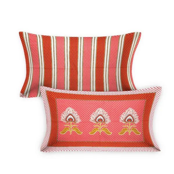 Pink_100%_Cotton_Cotton_Double_BedDouble_BedsheetKing_Size_With_Pillow_Covers_(108X108_Inches)