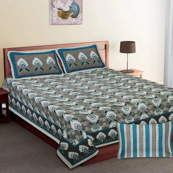 Grey_100%_Cotton_Printed_Cotton_Double__BedsheetKing_Size_(108X108_Inches)