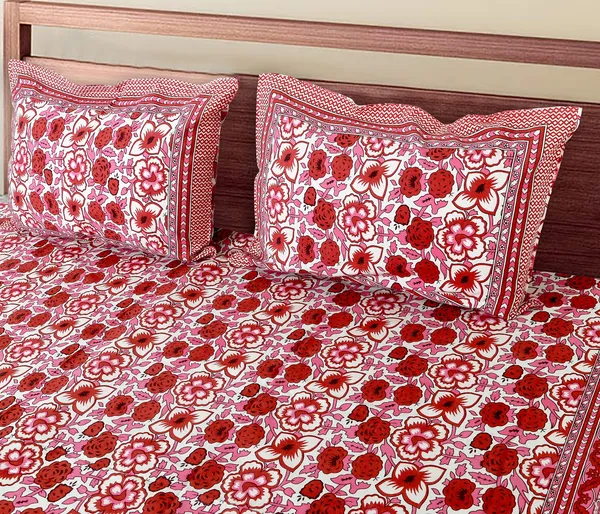 Red_100%_Cotton_Jaipuri_Print_King_Size_Cotton_Double__Bedsheet(108X108_Inches)