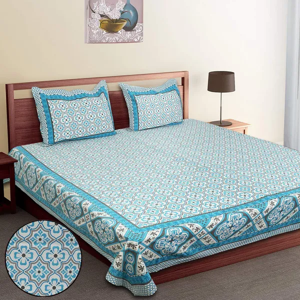 Sky_Blue_100%_Cotton_Luxury_Printed_Cotton_Double__BedsheetKing_Size_(108X108_Inches)