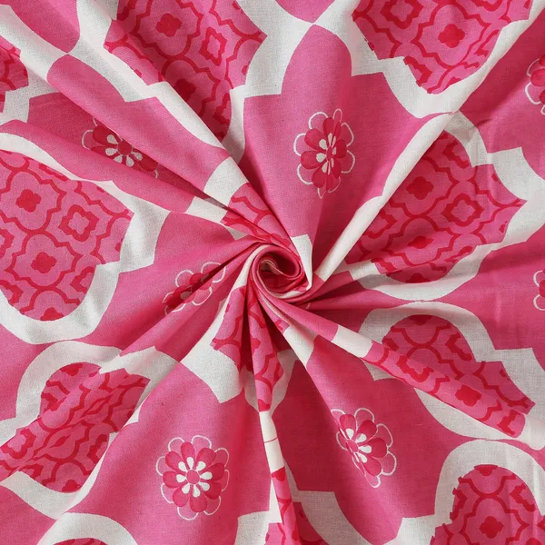 Pink_100%_Cotton_King_Size_Cotton_Double__Bedsheet_Set_With_Pillow_Covers_(108X108_Inches)
