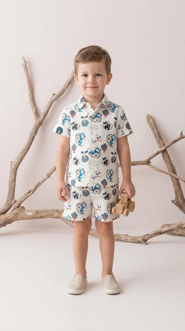 Multicolour_Imported_Premium_Quality_Stylish_Printed_Shirt_And_Shorts_Set_For_Boys