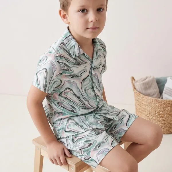 Multicolour_Imported_Premium_Quality_Stylish_Printed_Shirt_And_Shorts_Set_For_Boys