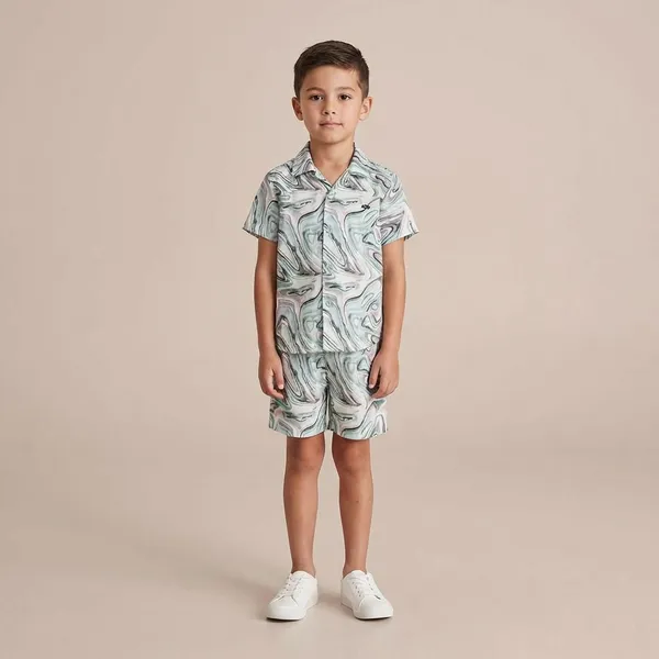 Multicolour_Imported_Premium_Quality_Stylish_Printed_Shirt_And_Shorts_Set_For_Boys
