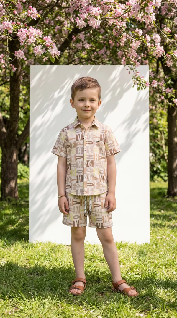 Multicolour_Imported_Premium_Quality_Stylish_Printed_Shirt_And_Shorts_Set_For_Boys