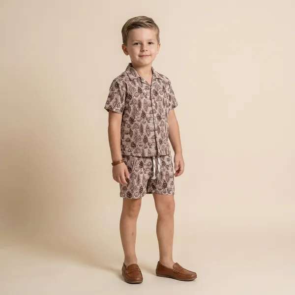Multicolour_Imported_Premium_Quality_Stylish_Printed_Shirt_And_Shorts_Set_For_Boys
