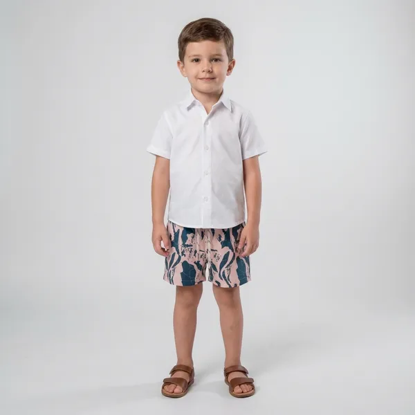 Multicolour_Imported_Premium_Quality_Stylish_Floral_Print_Shirt_And_Shorts_Set_For_Boys