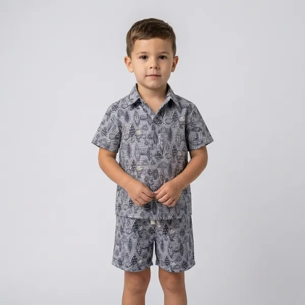 Multicolour_Imported_Premium_Quality_Stylish_Printed_Shirt_And_Shorts_Set_For_Boys