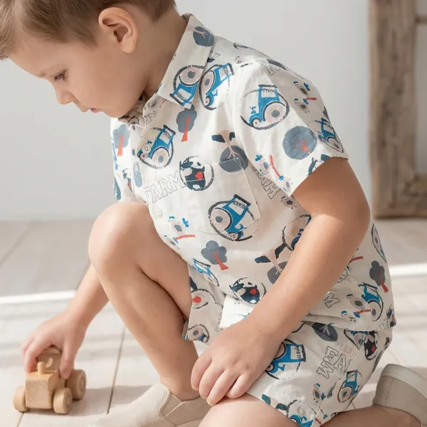 Multicolour_Imported_Premium_Quality_Stylish_Printed_Shirt_And_Shorts_Set_For_Boys