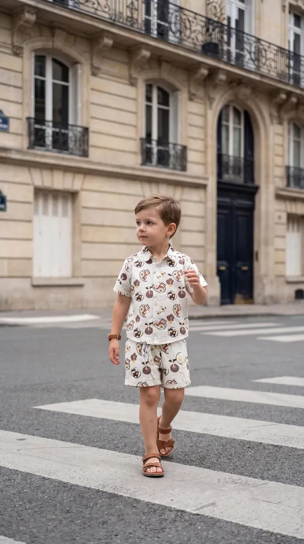 Multicolour_Imported_Premium_Quality_Stylish_Printed_Shirt_And_Shorts_Set_For_Boys