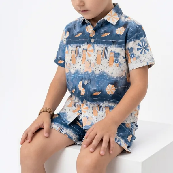 Multicolour_Imported_Premium_Quality_Stylish_Printed_Shirt_And_Shorts_Set_For_Boys