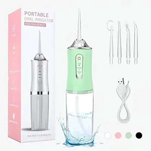 Water_Dental_Flosser_Oral_Irrigator_With_3_Modes_And_4_Jet_Tips_220_Ml_Ipx4_Waterproof