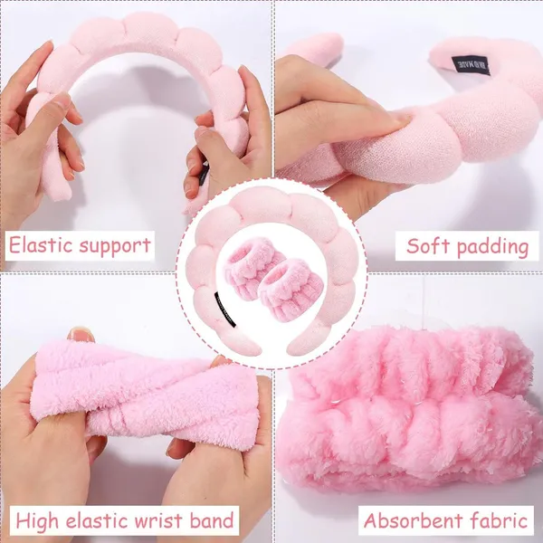 Spa_Headband_And_Wrist_Band_Combo_Set