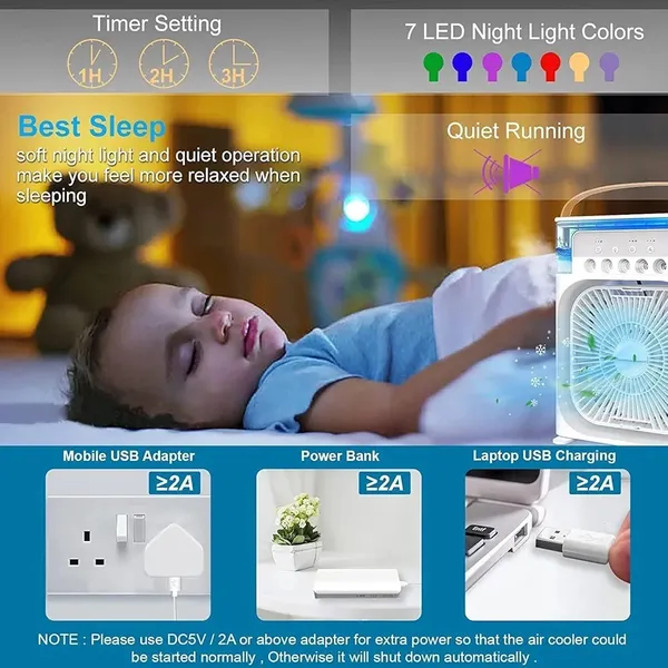 Portable_Humidifier_Air_Cooler_Mist_Fan_Mini_Table_Fan_For_Home_With_3_Speed_Mode_With_Water_Spray,_7_Color_Led_&_Timer,_Usb_Personal_Cooler_Desk_Fan_For_Shop,_Office,_Kitchen