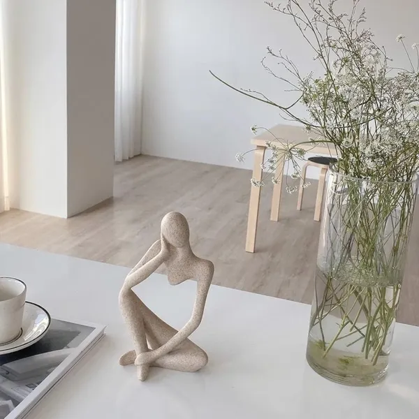 Human_Statue_Bookshelf_Decor_Ceramic_Thinker_Sandstone