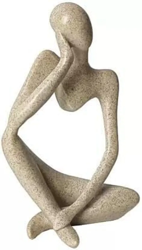 Human_Statue_Bookshelf_Decor_Ceramic_Thinker_Sandstone