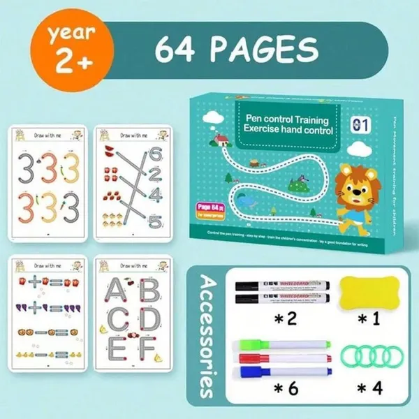 64_Pages_Magical_Tracing_Workbook_Set