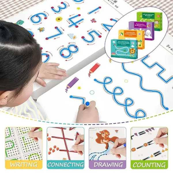 64_Pages_Magical_Tracing_Workbook_Set
