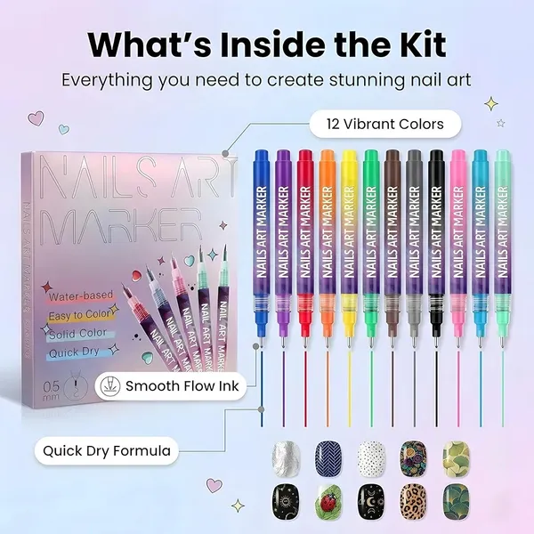 12_Pc_Nail_Art_Maker_Pen