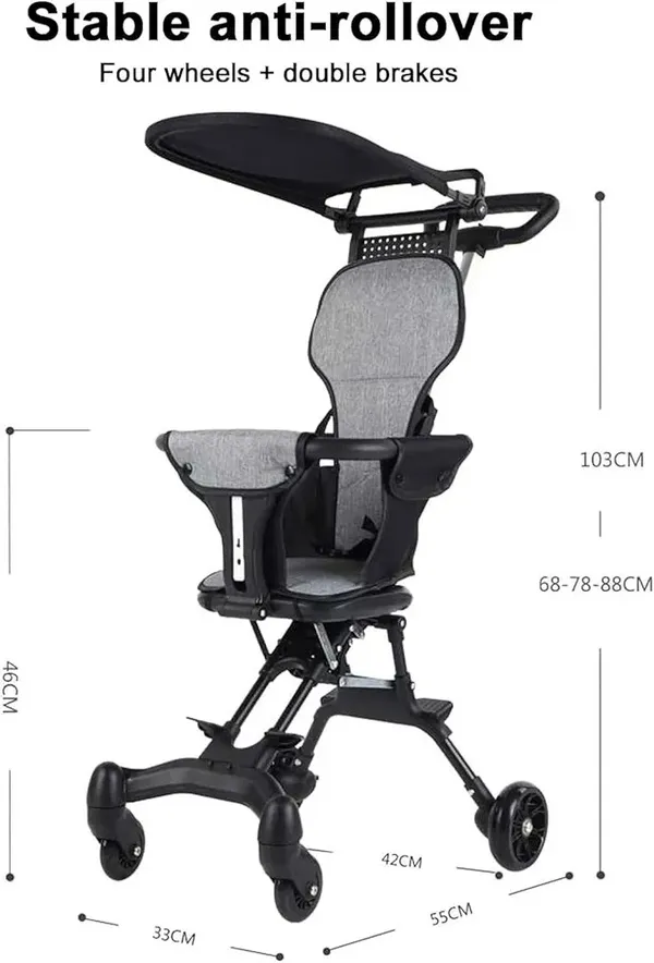 3_In_1_Foldable_Baby_Stroller_With_Umbrella