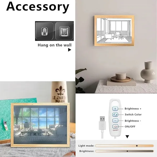 3_D_Led_Painting_Wooden_Photo_Frame