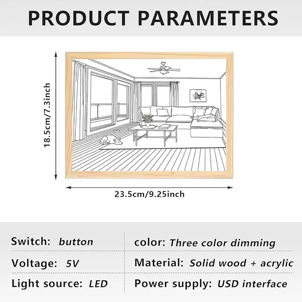 3_D_Led_Painting_Wooden_Photo_Frame