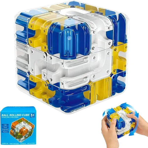 3_D_Ball_Rolling_Maze_Cube_Puzzle