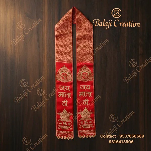 Premium_Jay_Mata_Ji_Printed_Khesh_Scarf_Maa_Durga_And_Ganpati_Bappa_Printed_Khesh_Scarf_Ganesh_Ji_Religious_Angvastram_Spiritual_Dupatta_For_Pooja_Mandir_And_Festivals