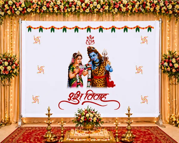 Antarpat_for_Hindu_Wedding_Cloth_held_in_Front_of_Groom_Bride_Marriage_Function,_Indian_Wedding_Antarpat_with_Shiv_Parvati_Design