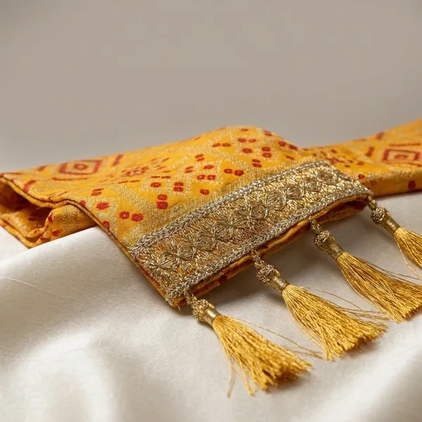 Traditional_Bandhani_Print_Wedding_Swagat_Dupatta_Premium_Guest_Scarf_Set