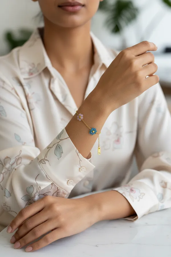 Handcrafted_Beaded_Flower_Bracelet