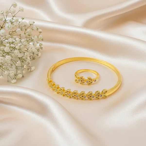 Leaf_Motif_Bangle_Ring_Set