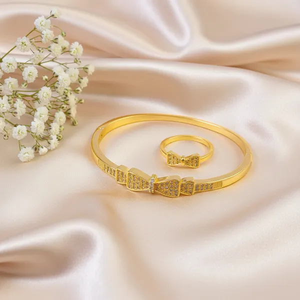 Crystal_Bow_Bangle_Ring_Set