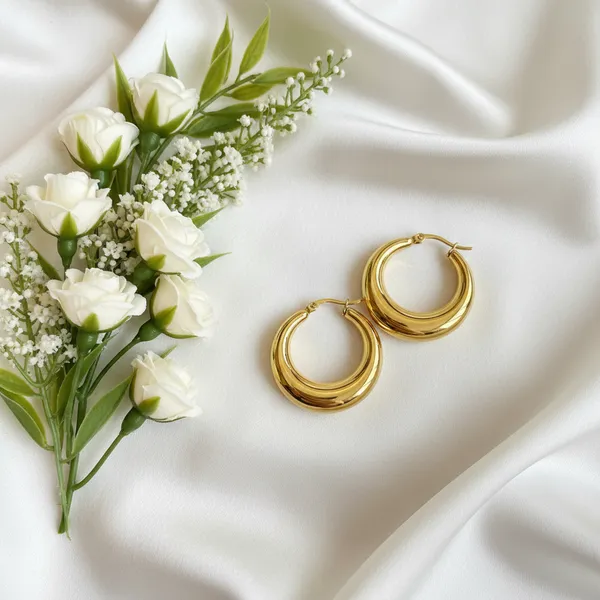 Chunky_Gold_Teardrop_Hoop_Earrings