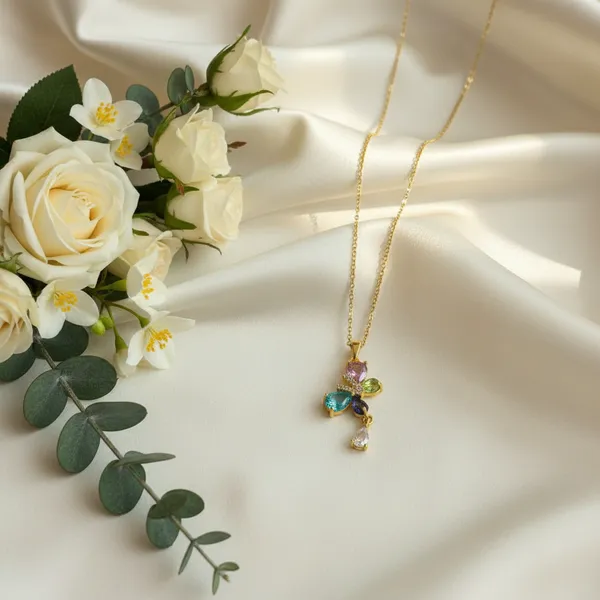 Handcrafted_Multicoloured_Teardrop_Crystal_Necklace