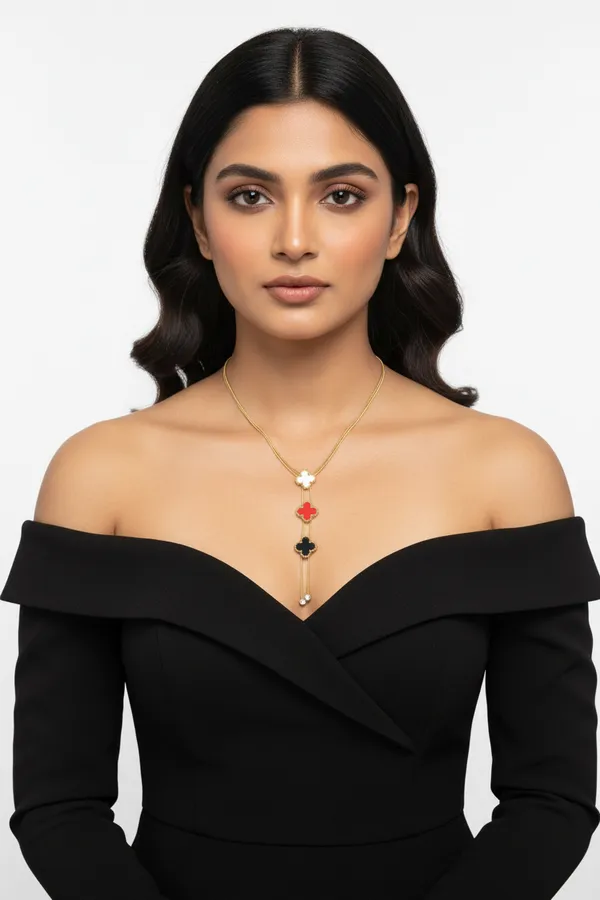 Multi_Color_Clover_Charm_Necklace