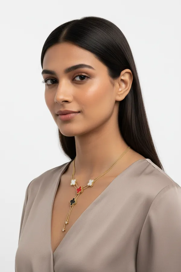 Multi_Color_Clover_Charm_Necklace