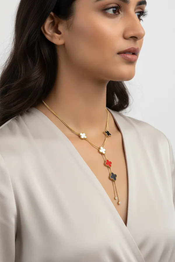 Multi_Color_Clover_Charm_Necklace